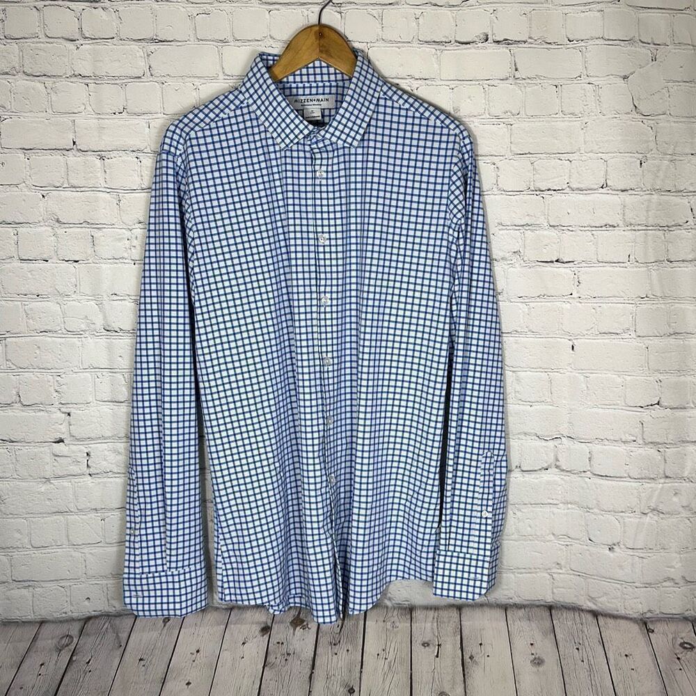 Mizzen + Main Performance Menswear  M Medium Trim Non‎ Iron Style# LWL-S20-43002